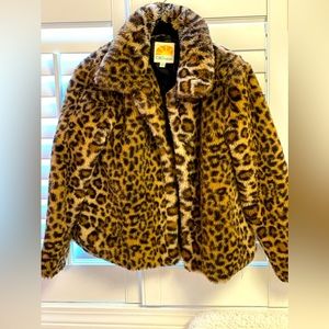 C&C California Girls Size 10 Warm Faux Fur Coat